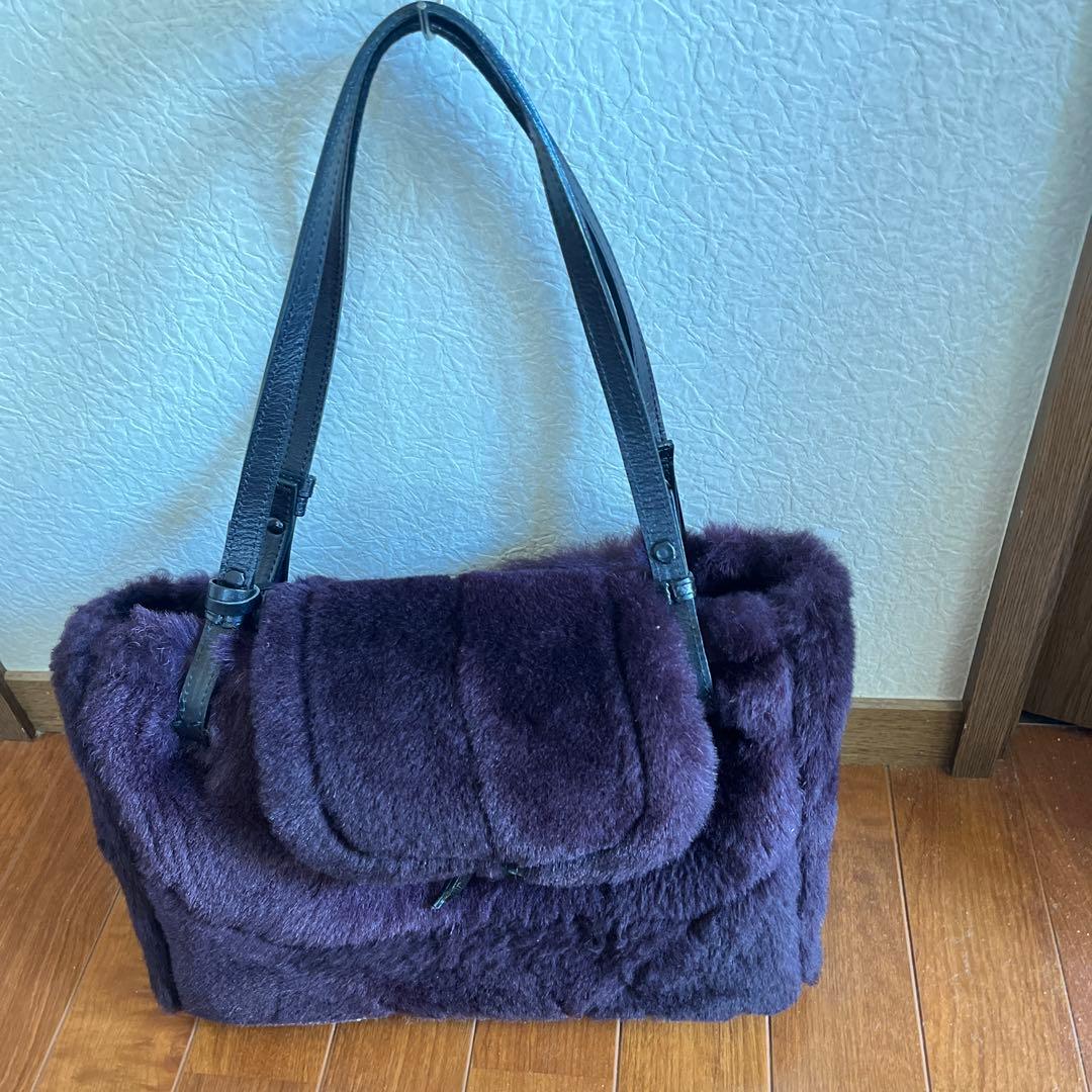 銀座かねまつ リバーシブルムートンバッグ - メルカリ