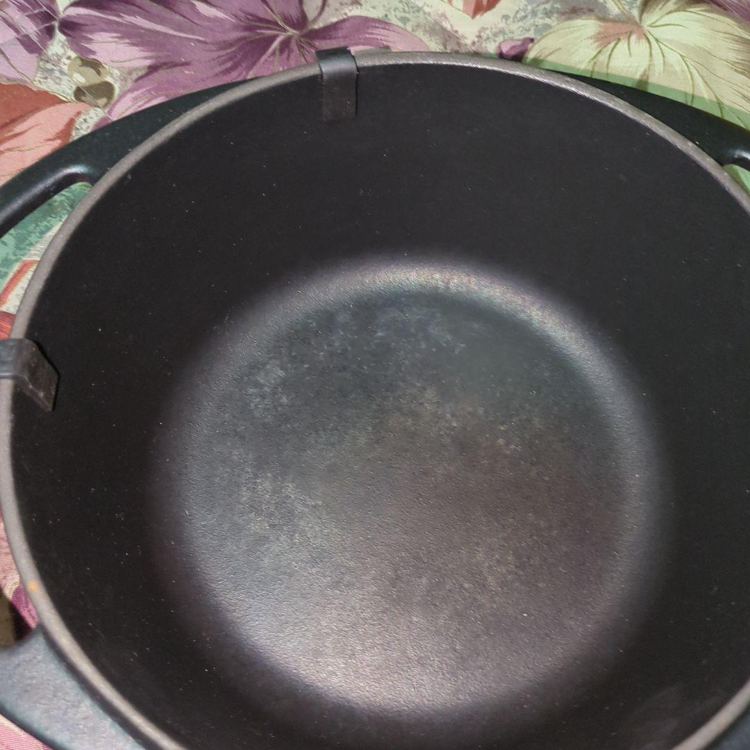 LE CREUSET ブラック 両手鍋 20cm