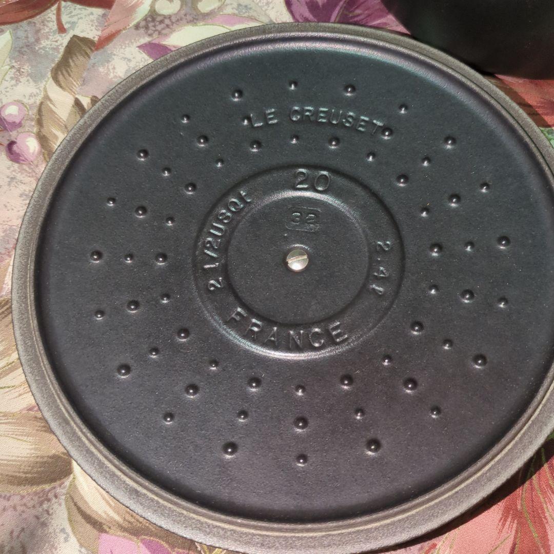 LE CREUSET ブラック 両手鍋 20cm