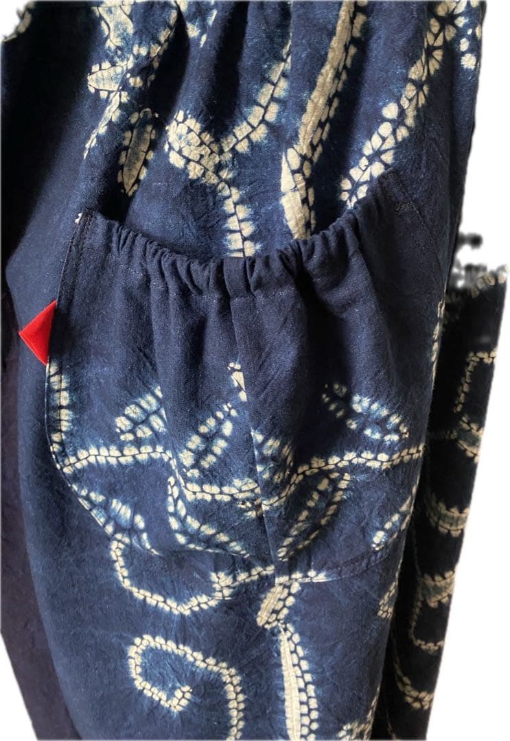 有松絞り❣️風呂敷　　リメイク　ワンピース　藍染❣️