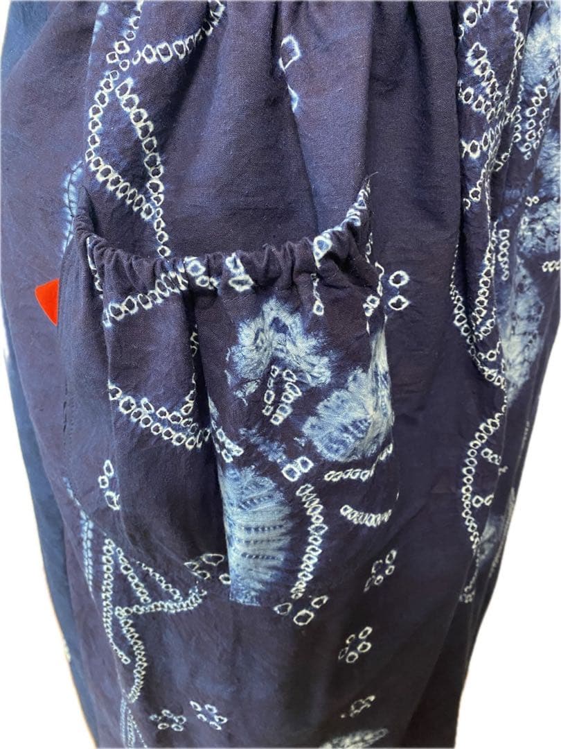 有松絞り❣️風呂敷　　リメイク　ワンピース　藍染❣️