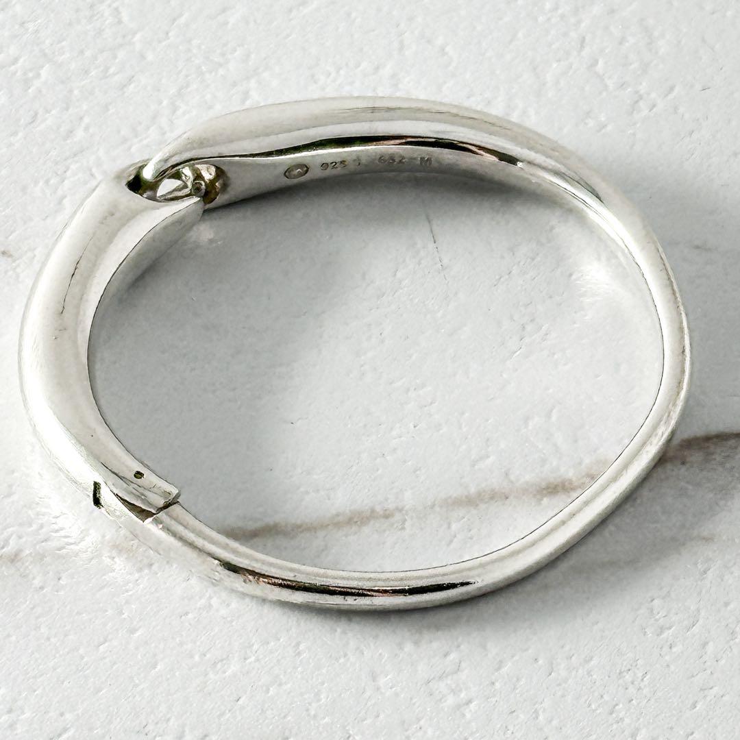  　652　リフレクト　シルバー　バングル　Mサイズ