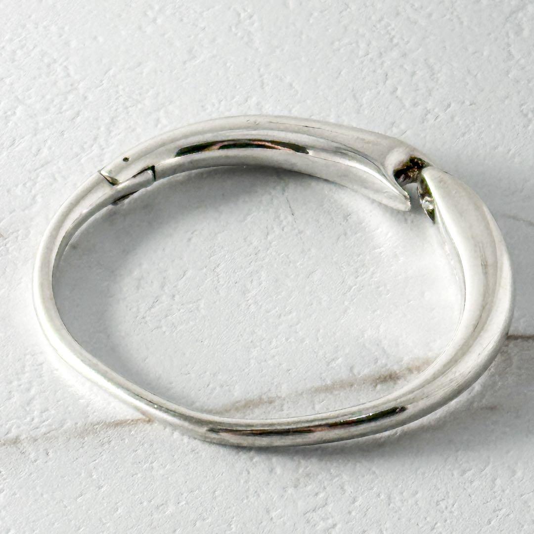  　652　リフレクト　シルバー　バングル　Mサイズ