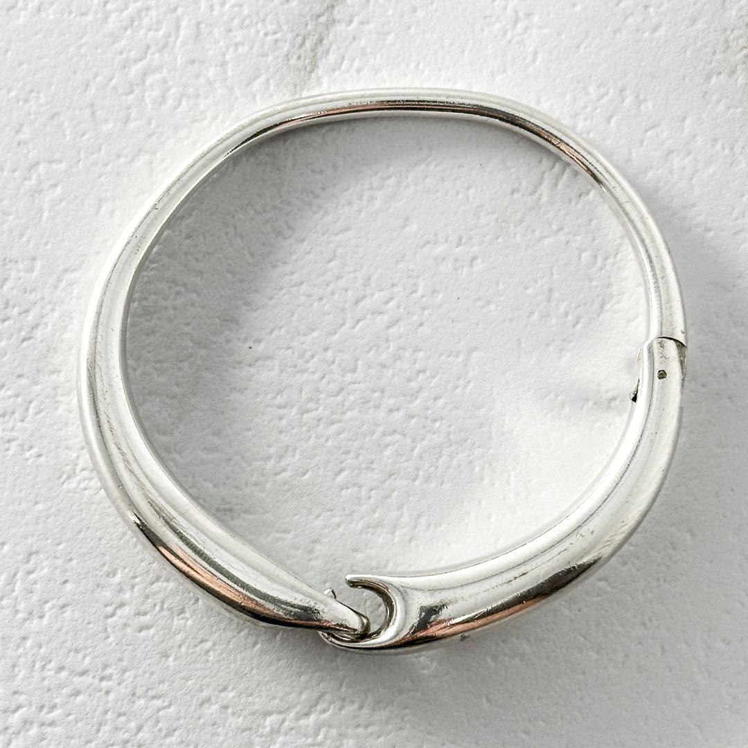  　652　リフレクト　シルバー　バングル　Mサイズ