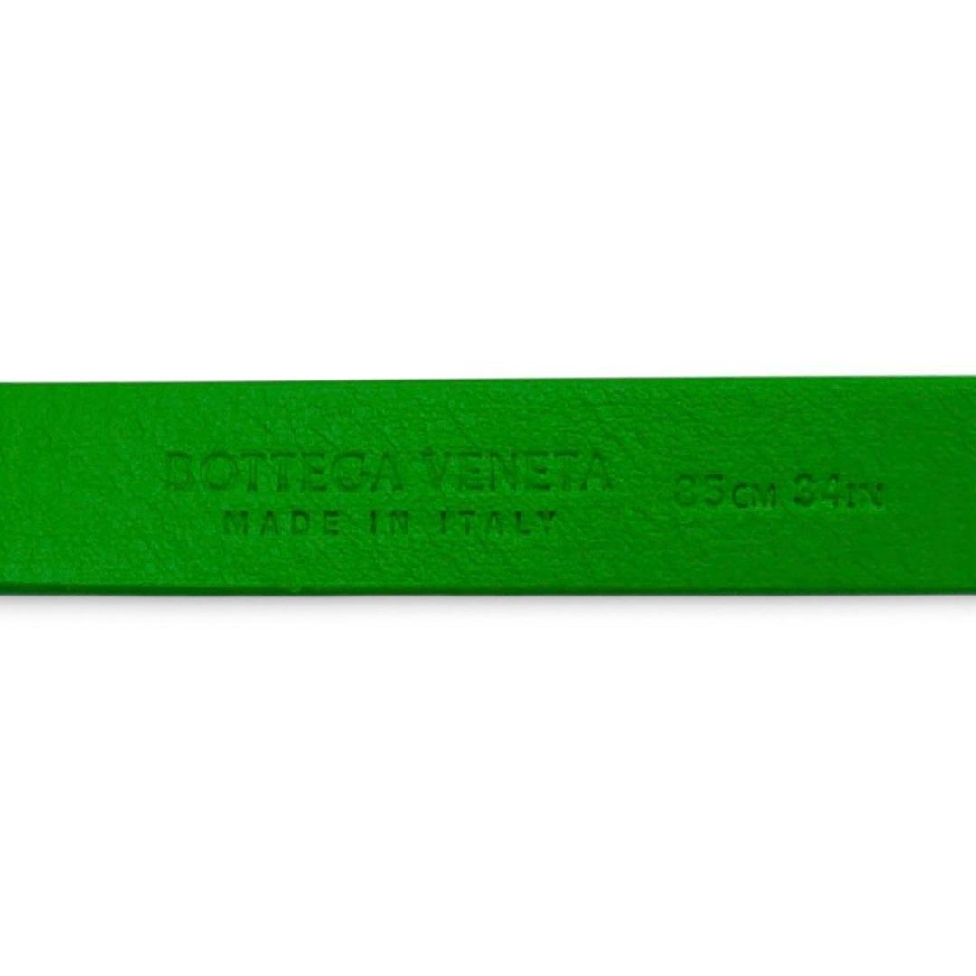 ボッテガヴェネタ ベルト レザー グリーン ゴールド 未使用 タグ付 61223