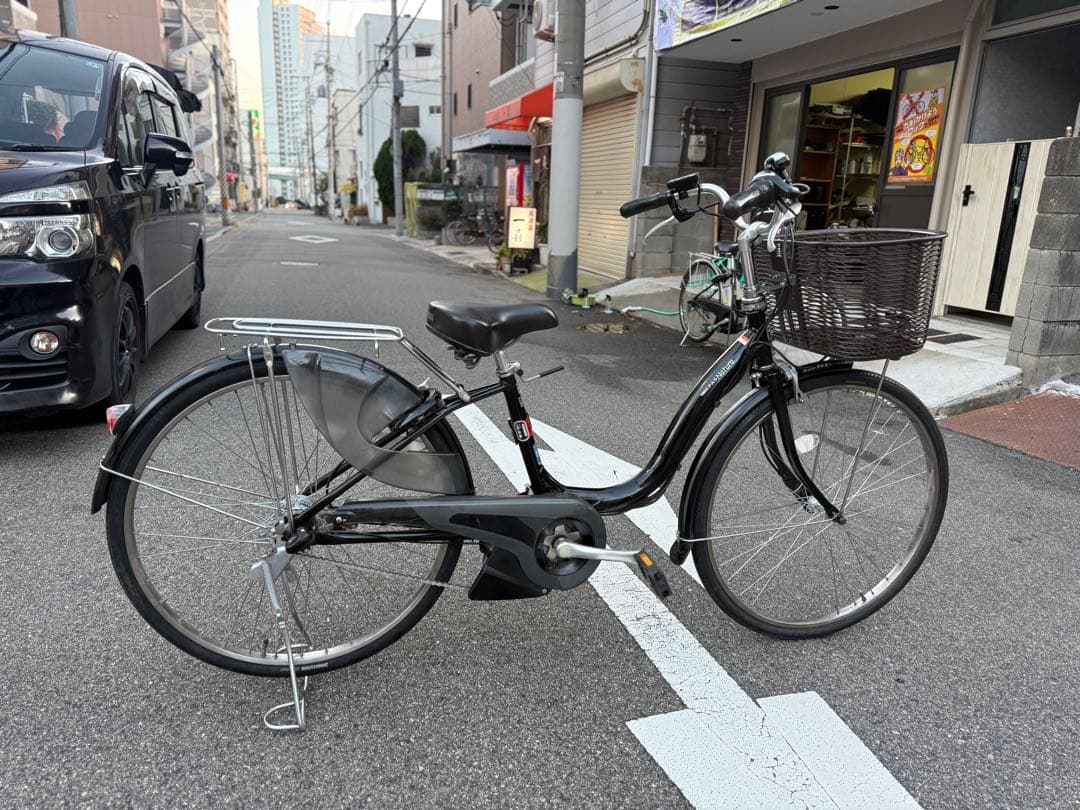 電動アシスト自転車 シティタイプ 黒 26インチ