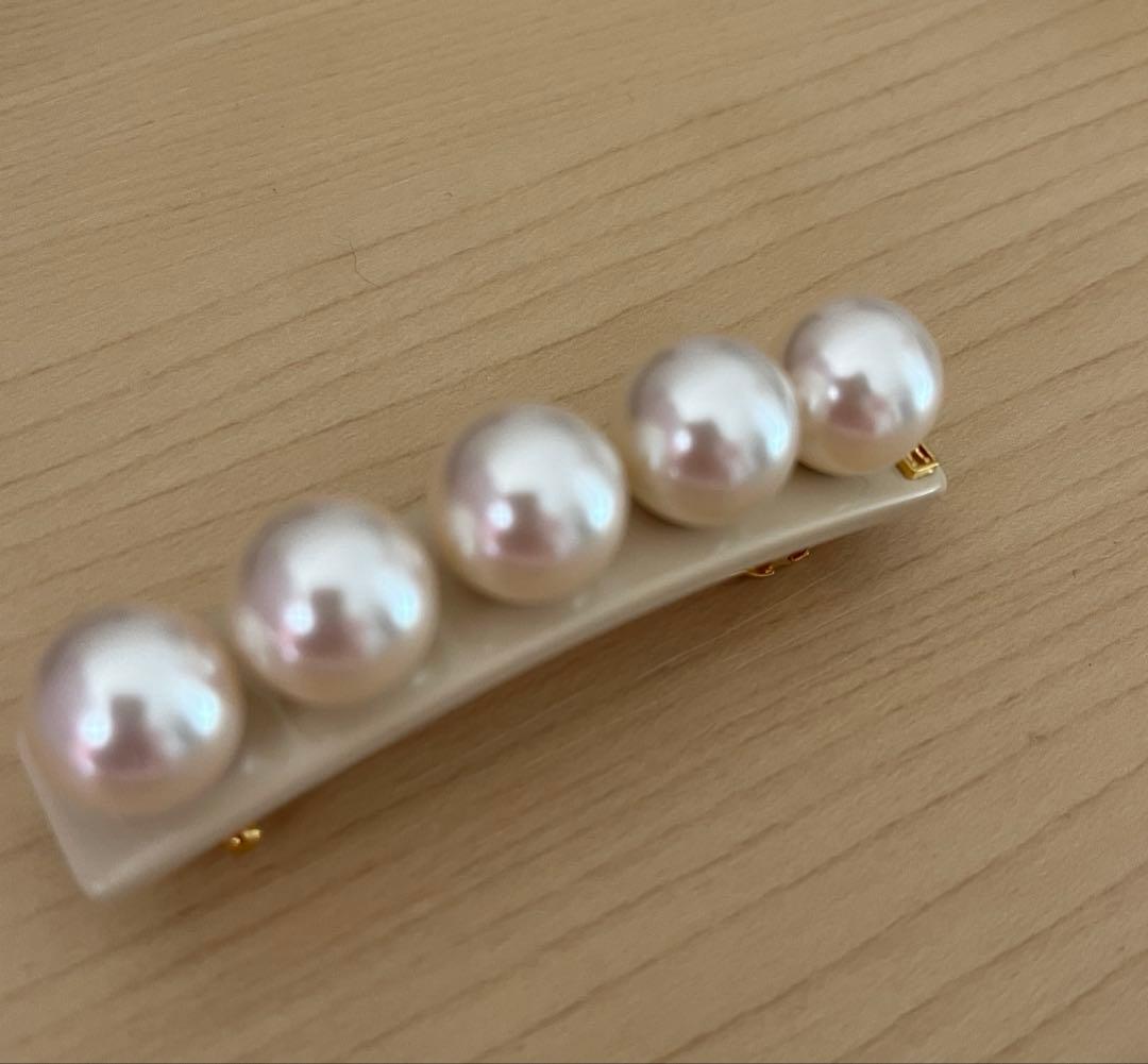 アレクサンドルドゥパリ パール バレッタ バレッタ (6 cm)｜ALEXANDRE DE PARIS（アレクサンドル ドゥ パリ）