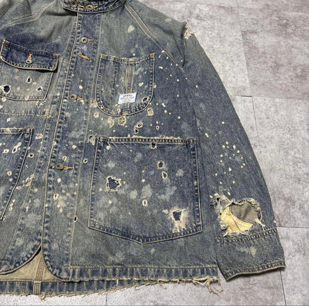 ジャケット・アウター DAIRIKU Damage Denim Cover All
