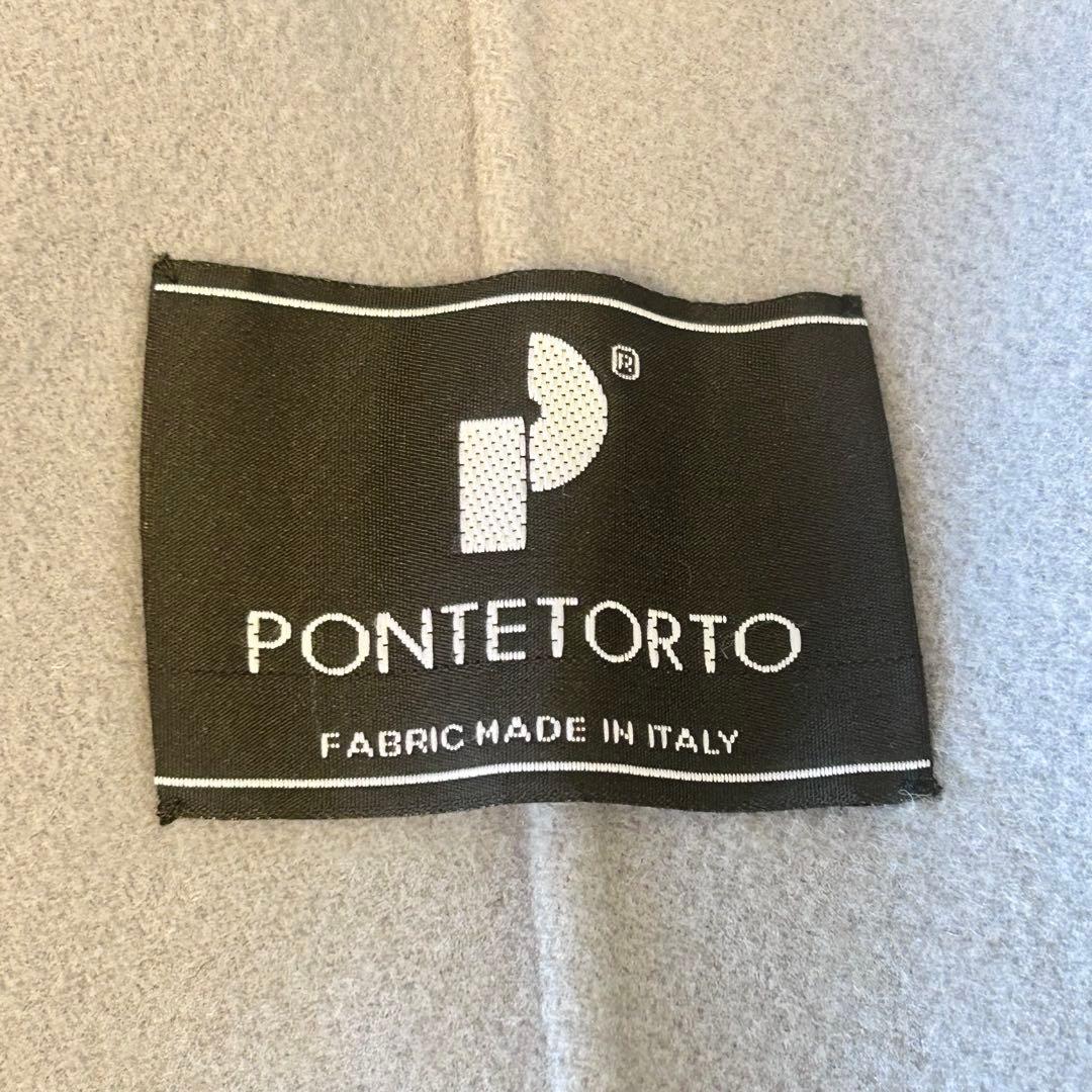 Mila owen 高級 ポンチョ PONTETORTO生地　ブルー