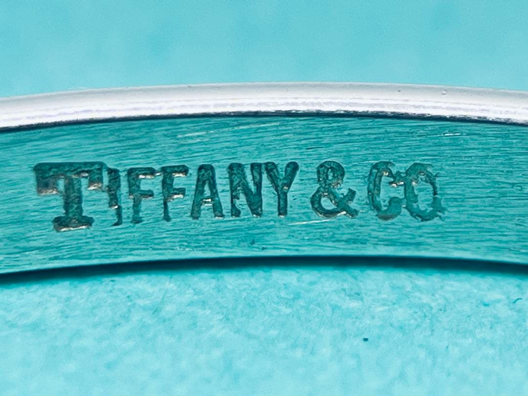 h482 ティファニー　フック&アイ　コンビ　バングル　750/925 k18