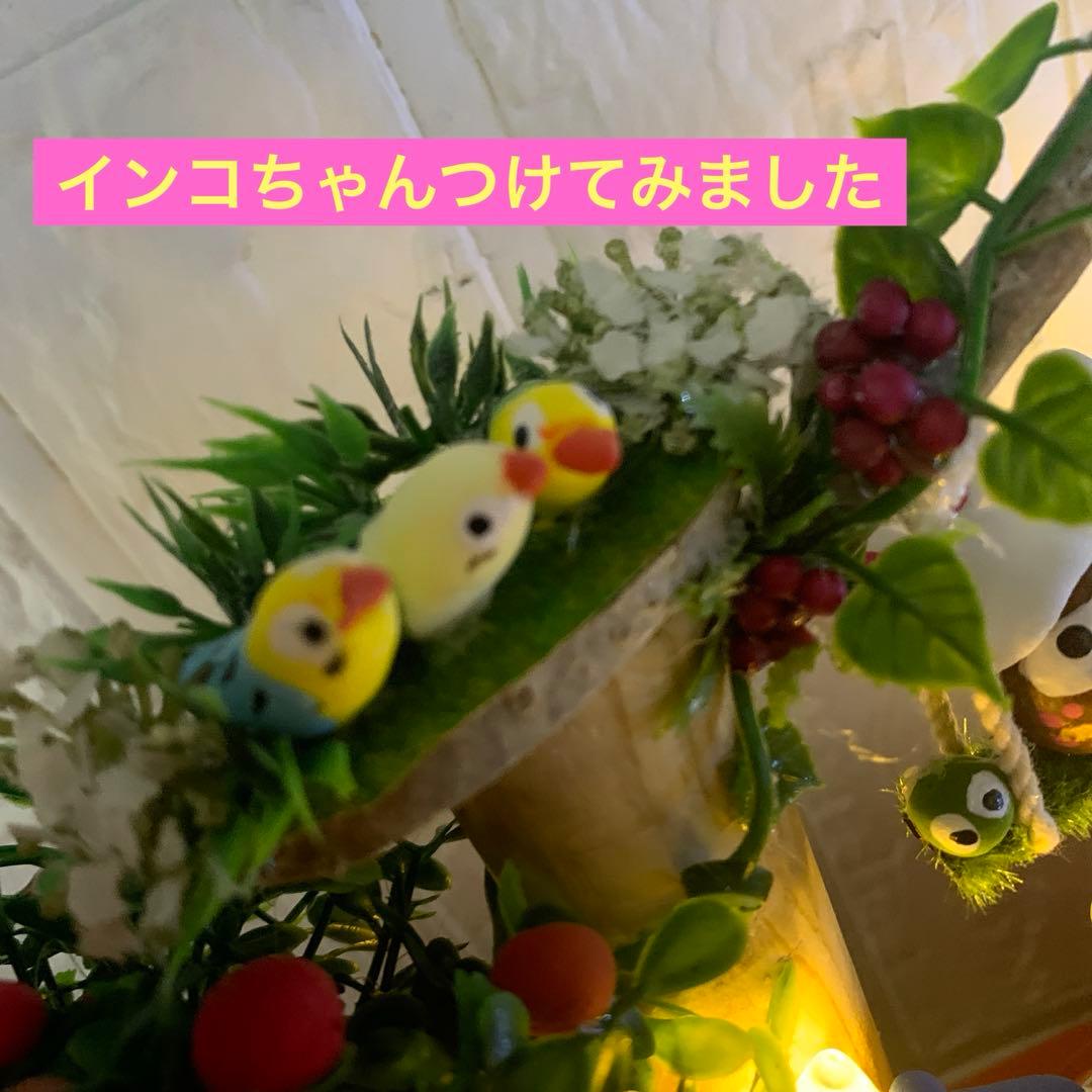 どんぐりアート♡汽車レインボーフクロウ他イルミネーションオブジェ ♡