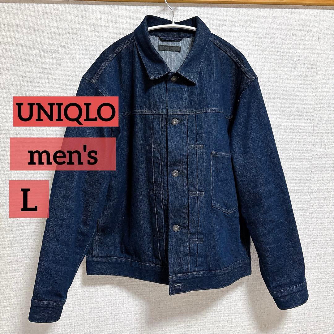 UNIQLO デニムトラッカージャケット 68 BLUE L 男女兼用 - メルカリ