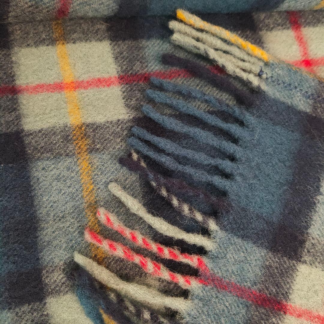 美品✨Johnstons of Elgin タータンチェック ビッグストール