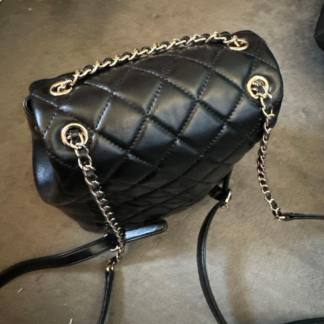 Chanel ブラック キルティングリュック