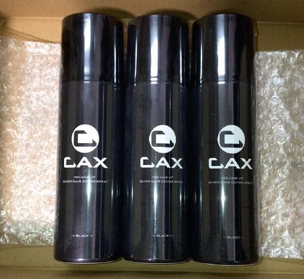 CAX カックス ヘアボリュームアップスプレー ブラック 150g 3本