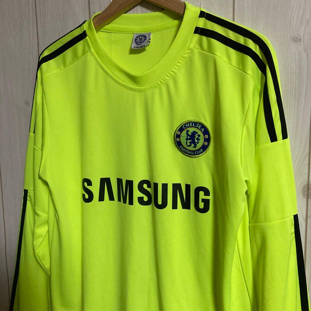 希少10-12年チェルシーFCチェフGKキーパーサッカーユニフォームゲームシャツ