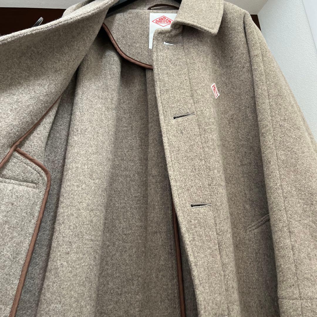 DANTON ダントン/ 2024AW DOLMANLONGCOAT34ベージュ - メルカリ
