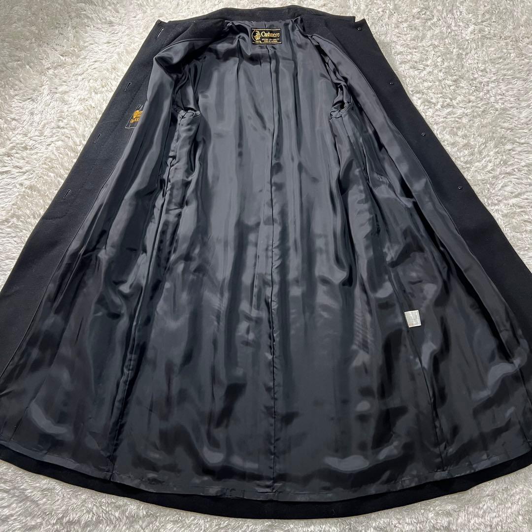 みわたん/ カシミヤ100✨ロングコート 比翼仕立 ブラックフォーマル