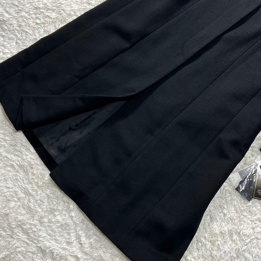 みわたん/ カシミヤ100✨ロングコート 比翼仕立 ブラックフォーマル