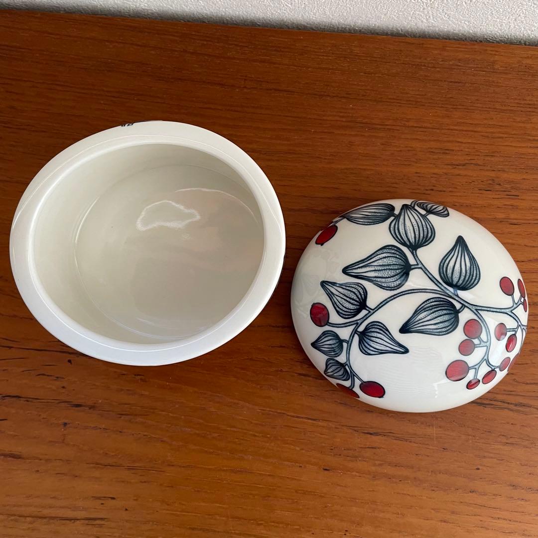 ARABIA runo 蓋付きジャー　フロストベリー