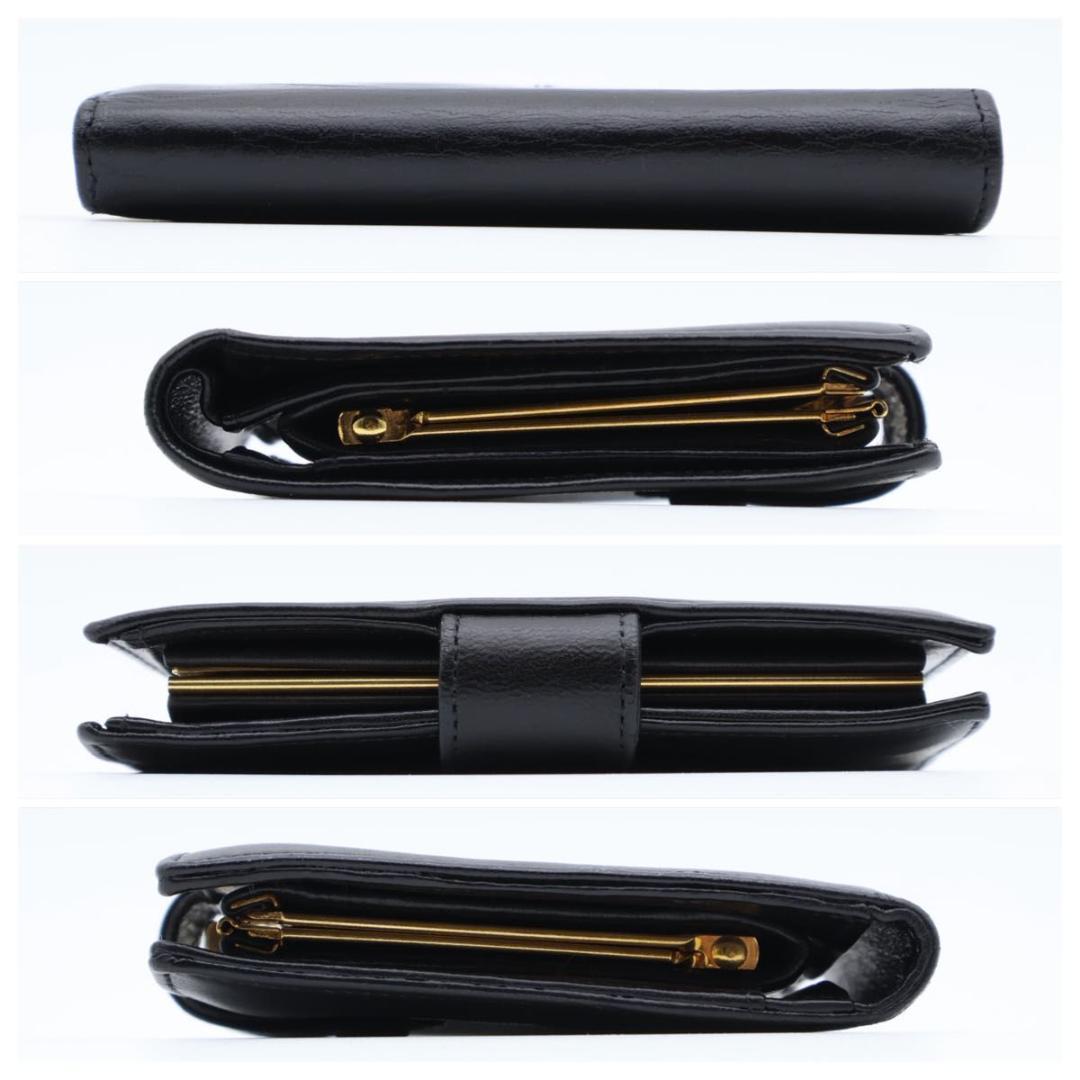 極美品】CHANEL デカココ がま口二つ折り財布 ラムスキン 黒 - メルカリ