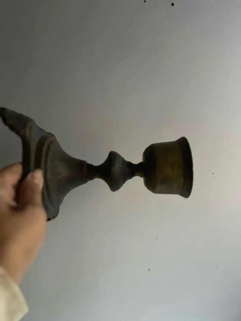 077 フランスアンティーク 真鍮製のキャンドルスタンド セット 燭台 大振り