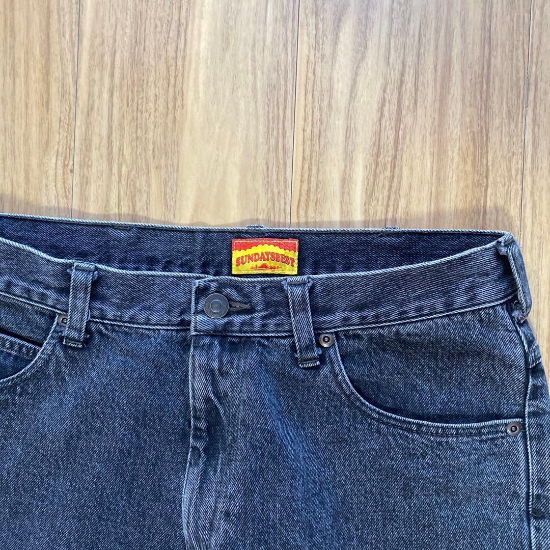 パンツ SUNDAYS BEST BLACK DENIM