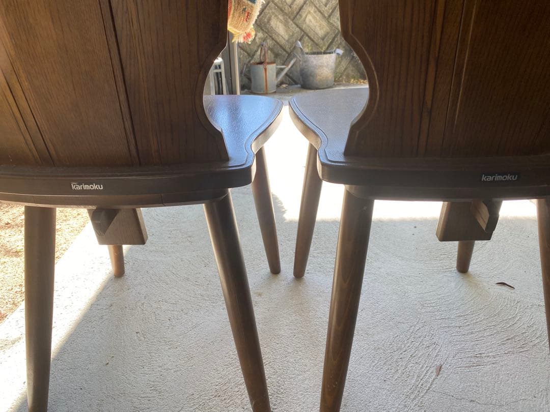 カリモク オールドカリモク ダイニングチェア 2脚セット 木製 椅子