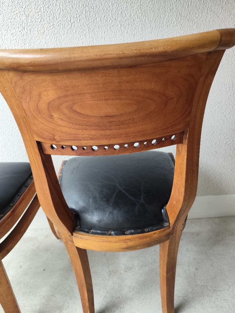 【yasu】カリッジマーケット チーク材 イタリーノアームチェア①