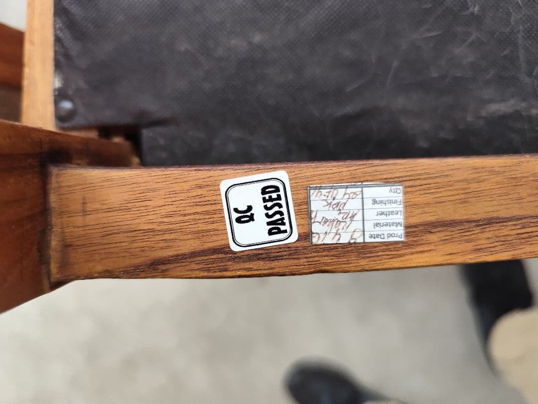 【yasu】カリッジマーケット チーク材 イタリーノアームチェア①