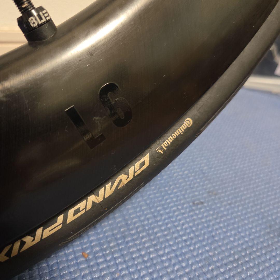 未使用に近い】8lien L6Wカーボンホイール|GPタイヤ新品同様|即走行可