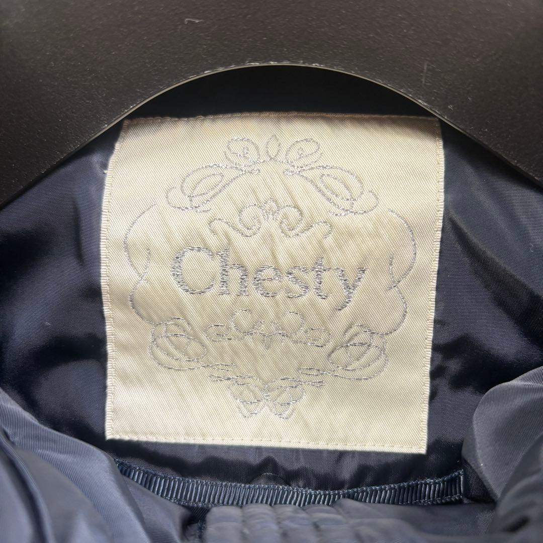 美品 チェスティ ビジュー ロング ダウンコート