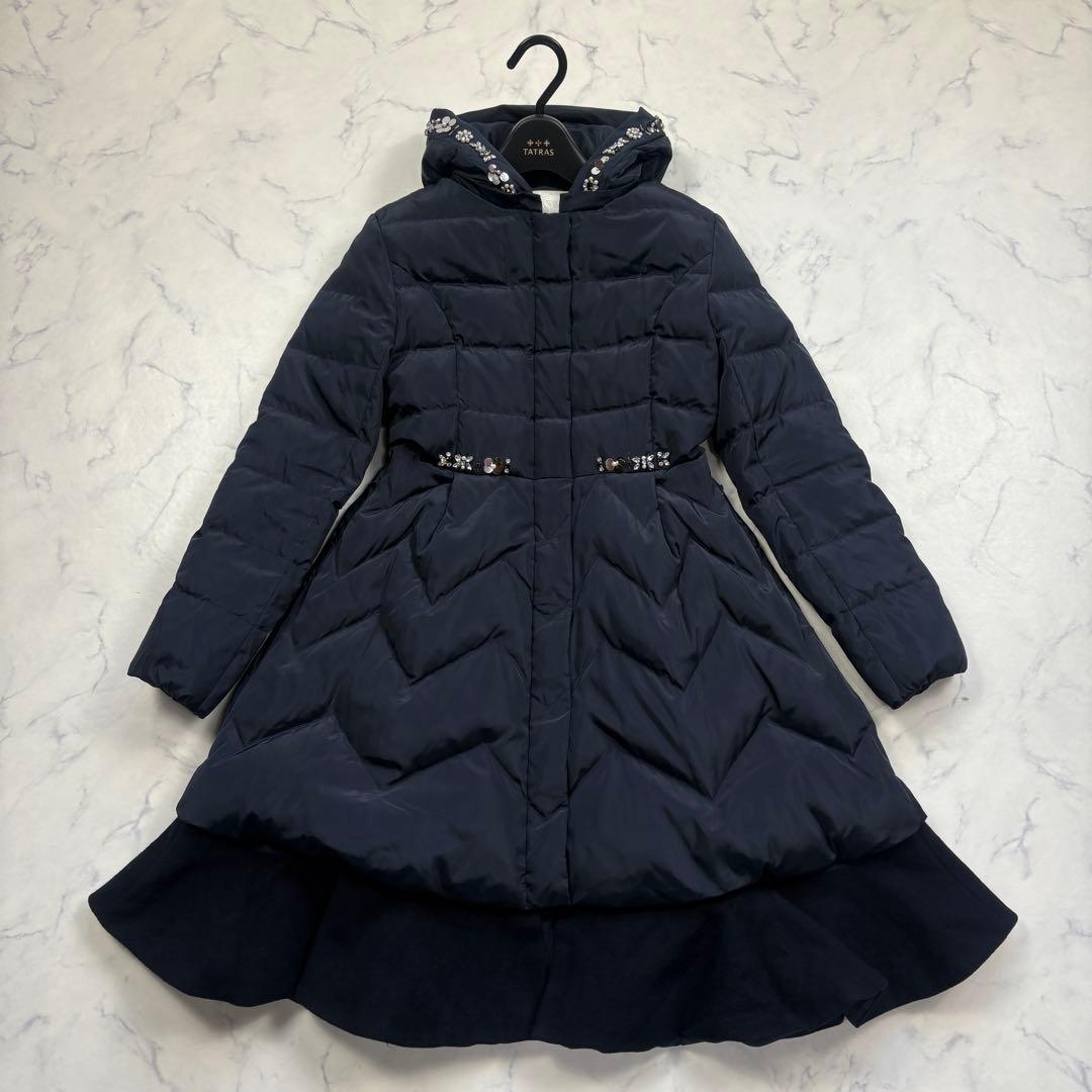 美品 チェスティ ビジュー ロング ダウンコート