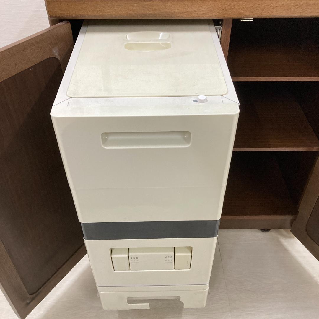 カリモク】レンジ台 キッチン台 米びつ