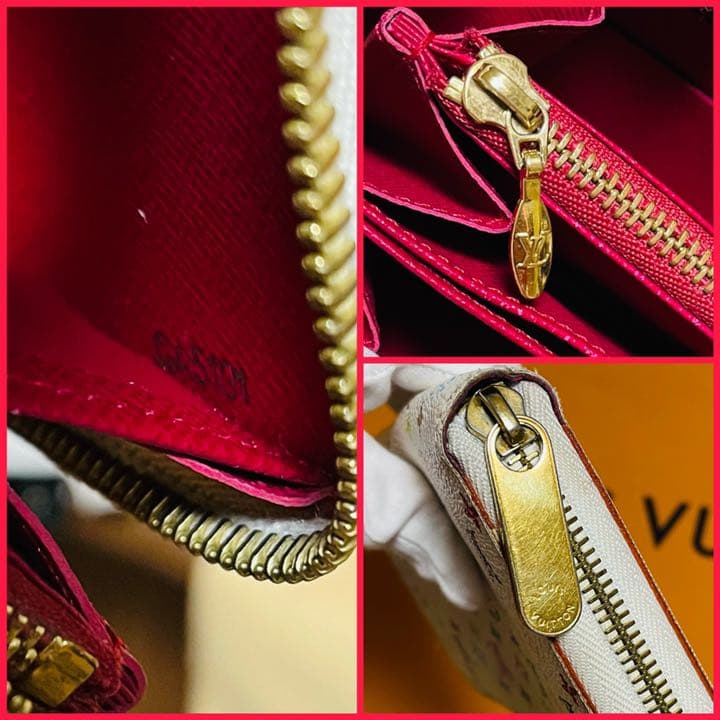 ✨LOUIS VUITTON✨マルチカラー ホワイト ラウンド ジッピー 長財布