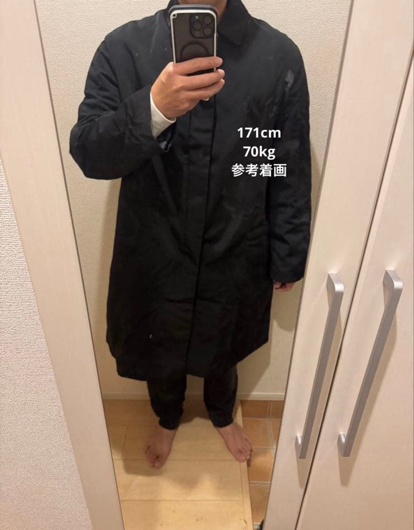 美品 ANCOR アンカー ステンカラーコート 1LDK キルティング 黒色 1LDK