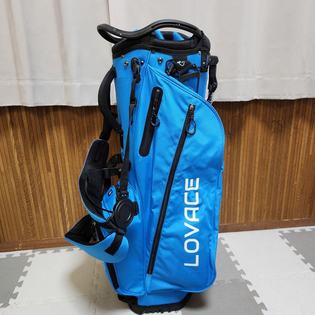 【新品未使用】14分割 LOVACE 青 キャディバッグ