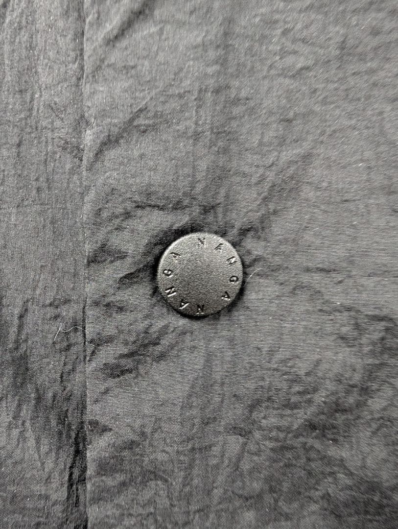 NANGA ナンガ ノーカラー ソフトダウンカーディガン ブラック XL