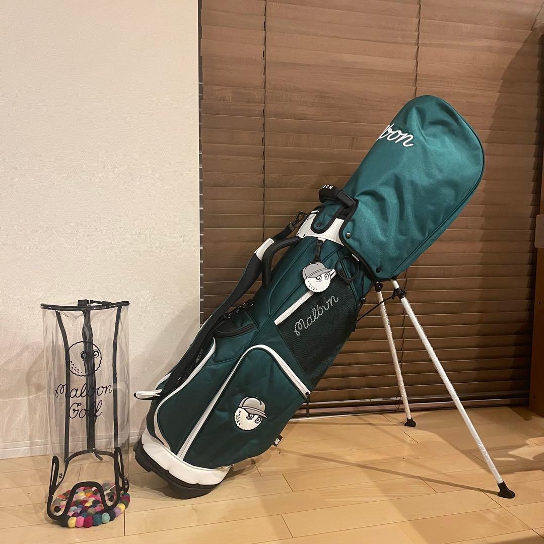 【即発送】MALBON マルボンゴルフ キャディバッグ ゴルフバッグ グリーン