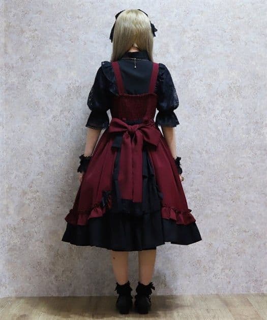 Chalmiere 不思議の国 ジャンスカ&カチューシャ 2点セット ワイン