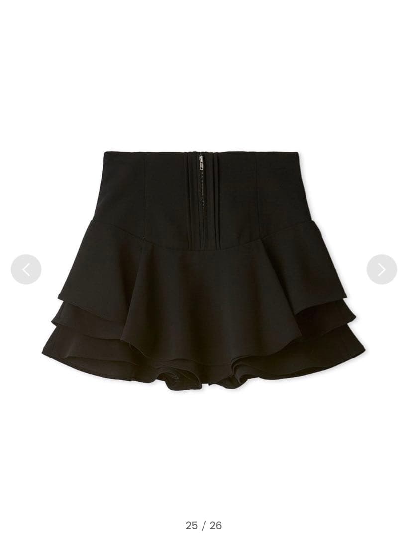 2025 snidel スナイデル レイヤードフリルミニスカショーパン - メルカリ