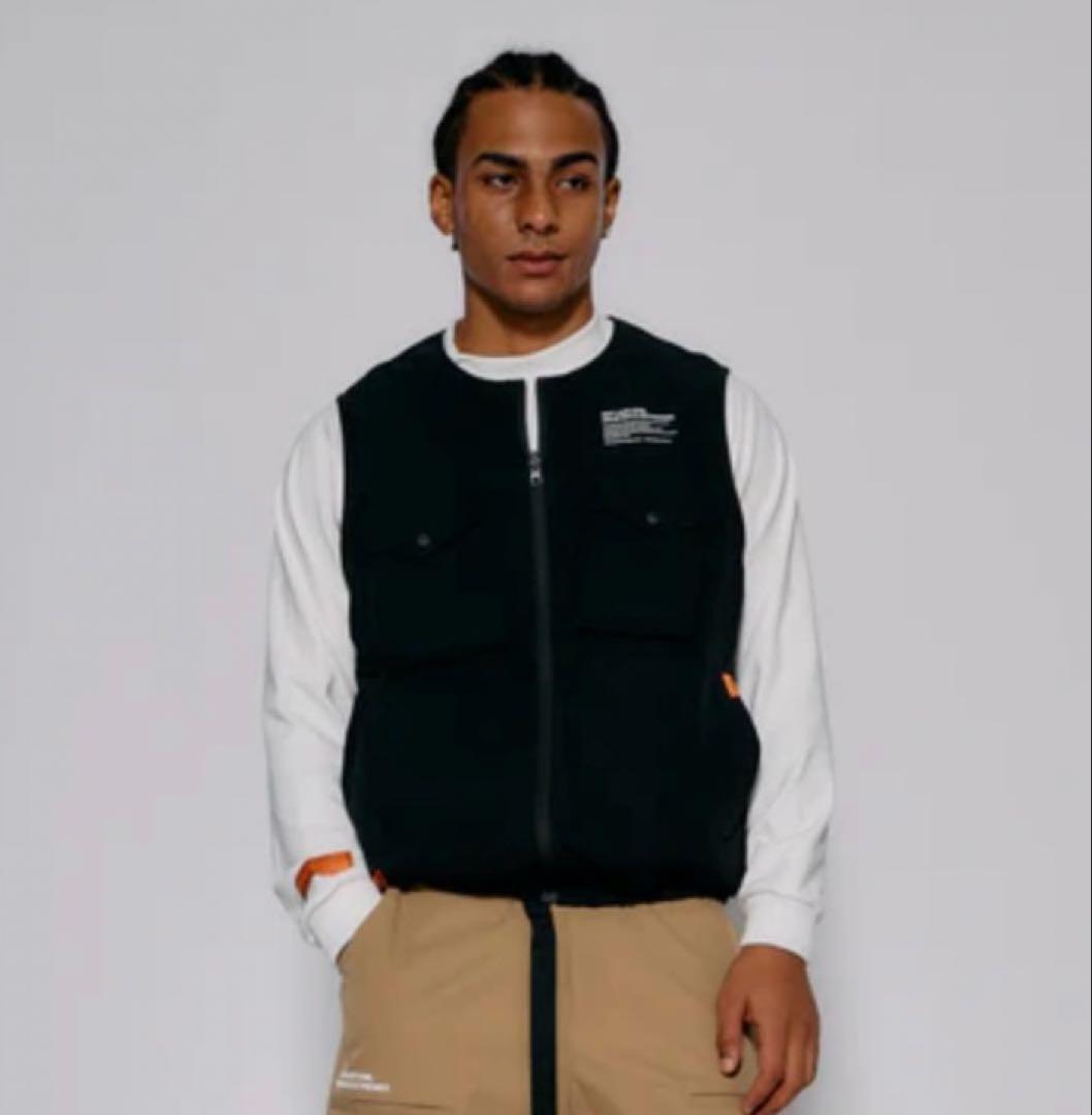 ラフロッグRUFLOG FLEX PLAYFIELD VESTベスト ブラックL RUFFLOG