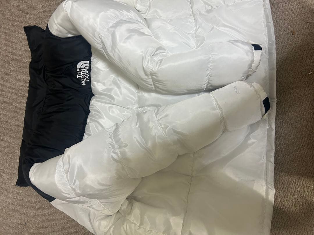 THE NORTH FACE ダウンジャケット 2XL ホワイト/ブラック