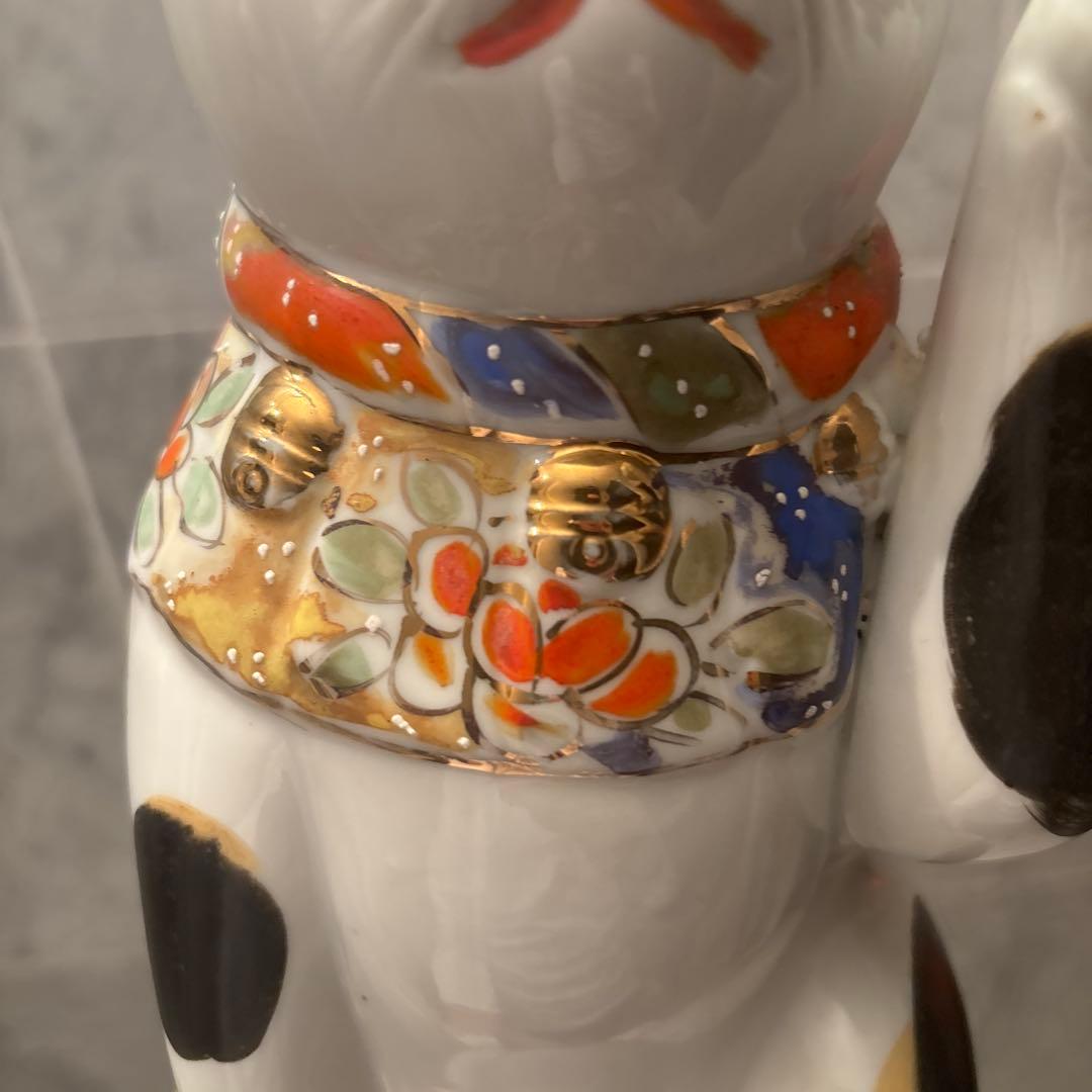 アンティーク　神秘的な瞳でとても雰囲気のあるお金や良き人を招く招き