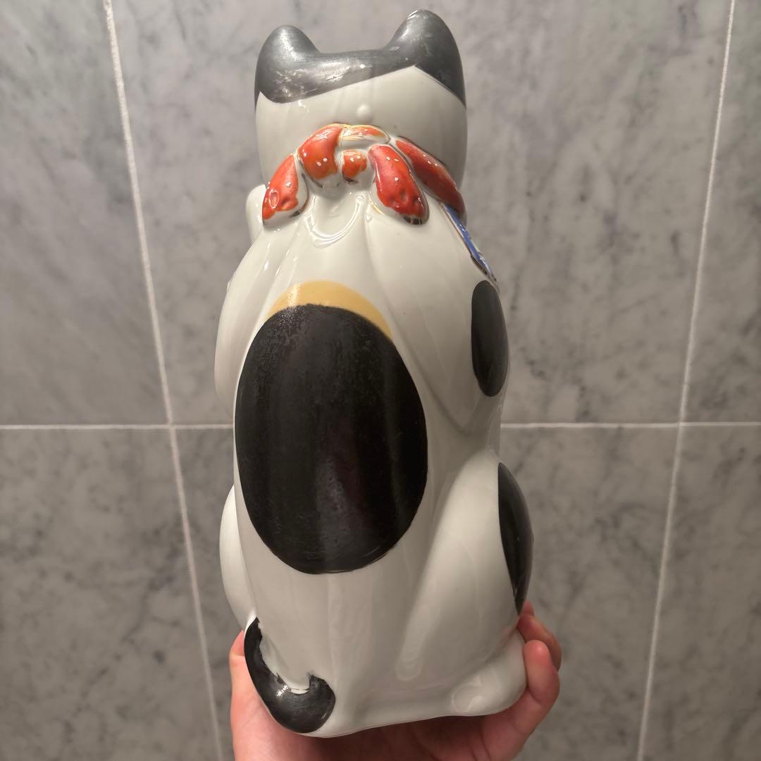 アンティーク　神秘的な瞳でとても雰囲気のあるお金や良き人を招く招き