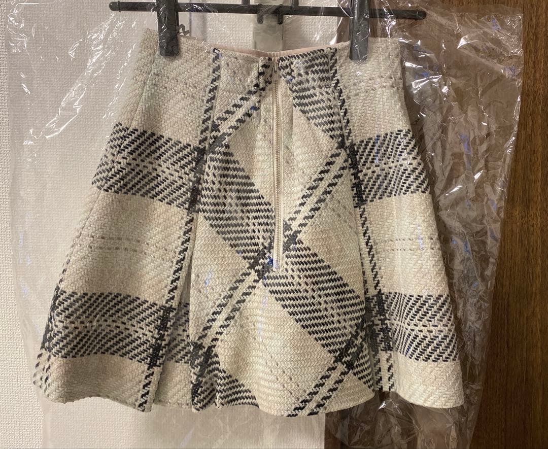 SNIDEL✩新品タグ付き 2024秋冬 ロービングチェックミニスカート