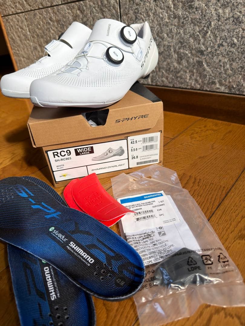 美品おまけ付　シマノRC9 S-PHYRE 42.5ワイド