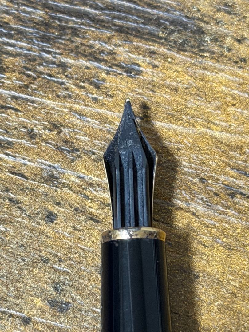 筆記確認&洗浄済　西ドイツ製　モンブラン　14k 万年筆　中細字