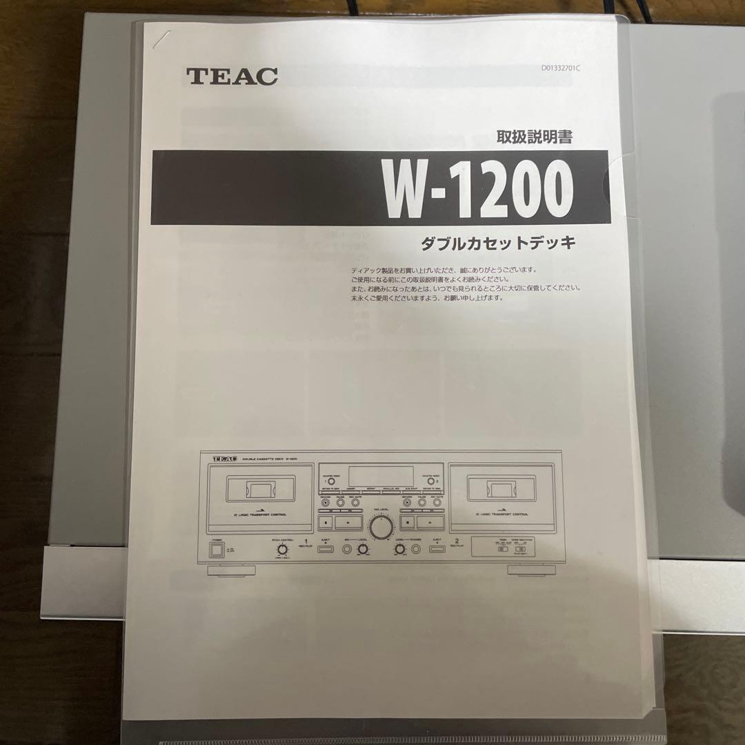 ラジオ・コンポ TEAC W-1200 Double Cassette Deck