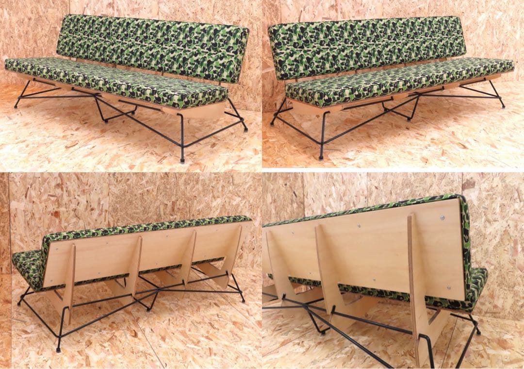 エイプ　マイスター　ベイプ　カモ　カモフラ　迷彩　3人掛けソファ　入手困難